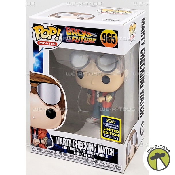 Funko POP Movies Back to The Future Marty Checking Watch 965 Vinyl Figure