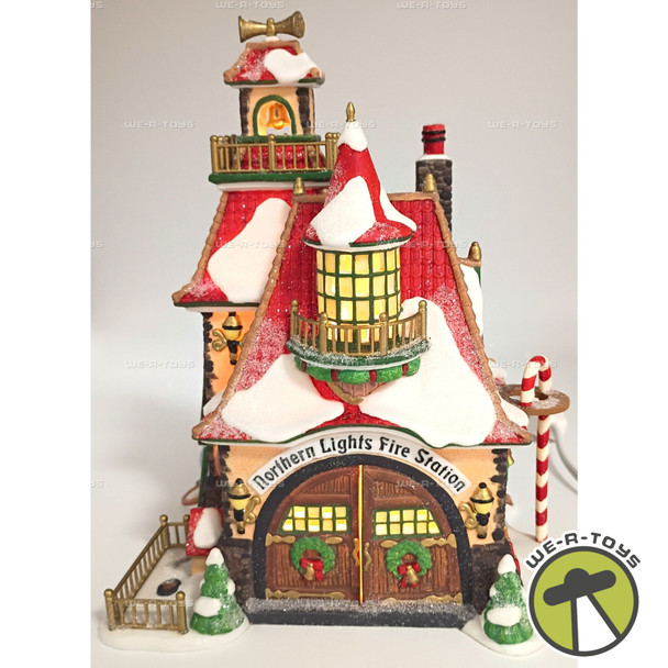 Department 56 Northern Lights Fire Station North Pole Series #56.56730 Lighted