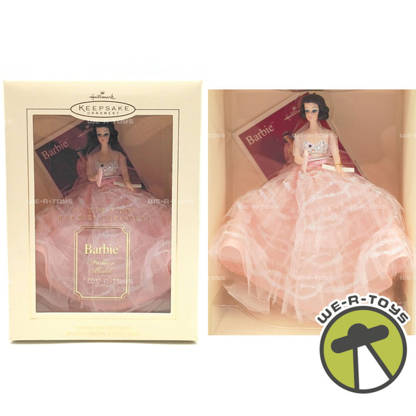 Barbie In The Pink Hallmark Keepsake Ornament Fashion Model Collection 2002 New