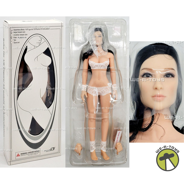 Phicen Limited Seamless Pale Female Long Black Hair Brown Eyes Figure 87443