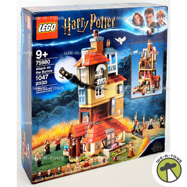 LEGO Harry Potter Attack on the Burrow 1047 Piece Building Set 75980