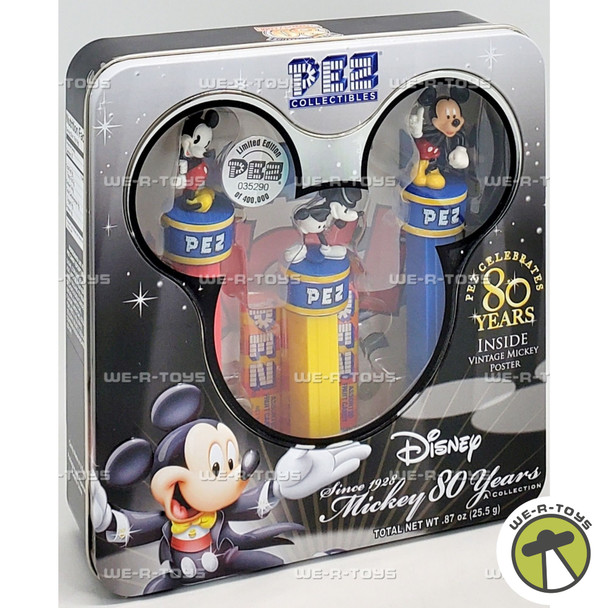 PEZ Mickey 80th Year Limited Edition Numbered Collectors Set 2007