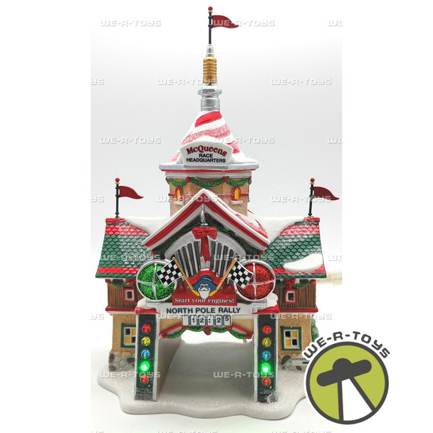 Department 56 Disney Cars North Pole Rally Center North Pole Series Lighted 2011