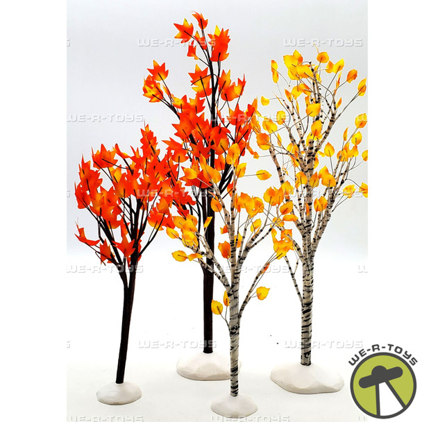 Department 56 Autumn Maple & Birch Trees Set of 4 #56.52655