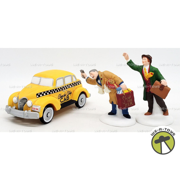 Department 56 Hailing a Cab Set of 3 Christmas in the City Series 58961