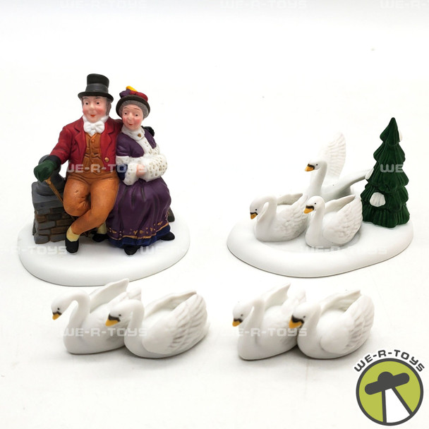 Department 56 Dickens Village Twelve Days of Christmas Seven Swans A-Swimming