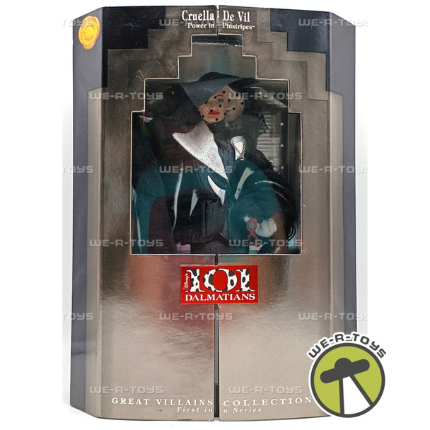 Disneys 101 Dalmatians Cruella De Vil Power in Pinstripes Doll 1996 Mattel 16295