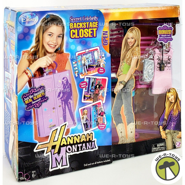 Disney Hannah Montana Secret Celebrity Backstage Closet Playset 2007 Play Along