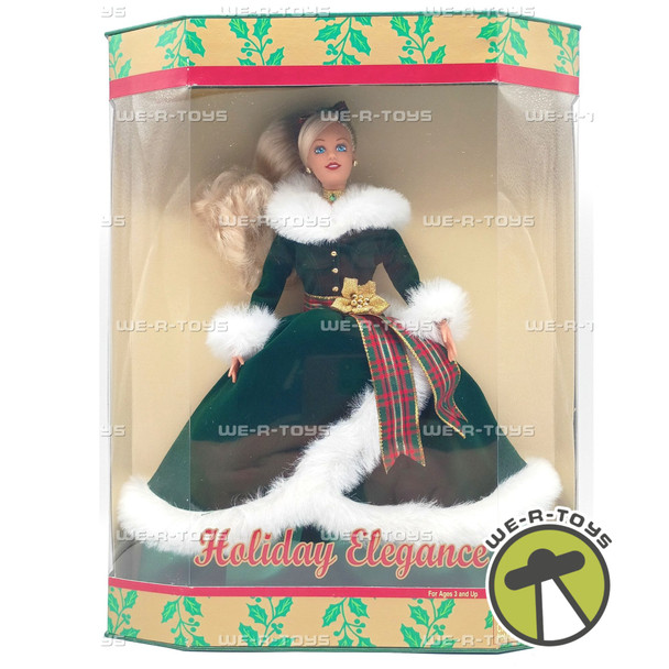 Holiday Elegance Collection Blonde Doll In Green Dress 2001 Jakks Pacific D39036