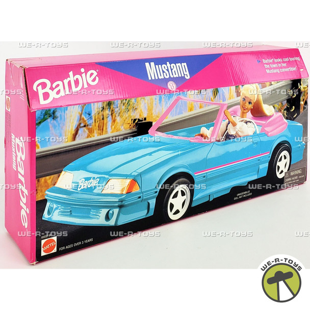 Barbie Blue and Pink Mustang Vehicle 1997 Mattel 65032