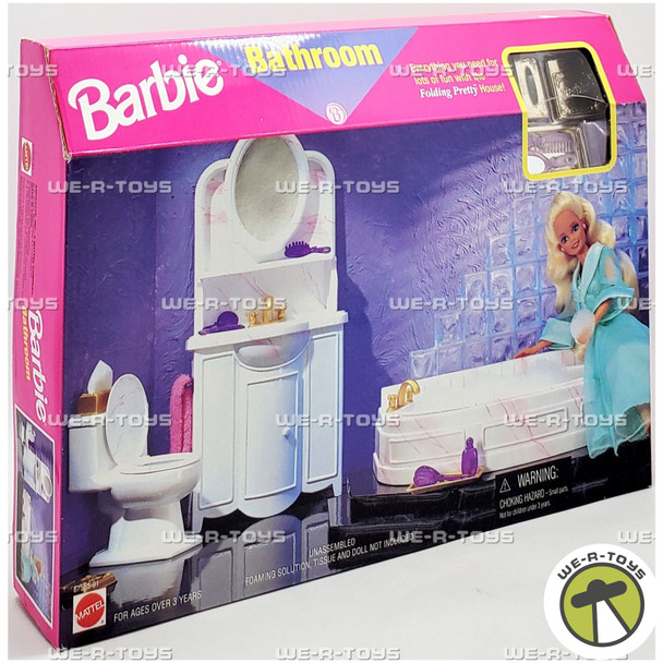 Barbie Folding Pretty House Bathroom Furniture 1996 Mattel 67555