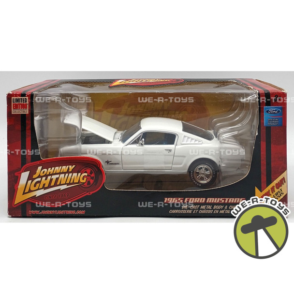 Johnny Lightning 1965 Ford Mustang White Limited Edition Collectible 53572