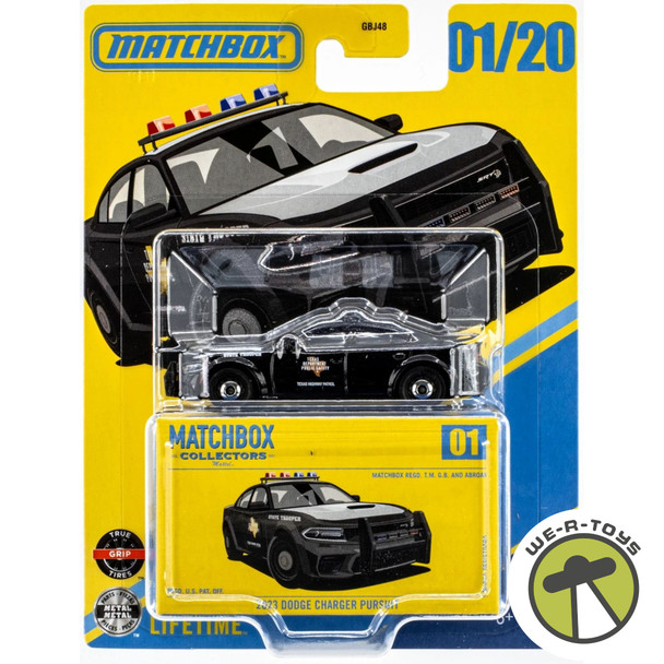 Matchbox Collectors 2023 Dodge Charger Pursuit #01/20 Die Cast 1/64 Mattel 2026