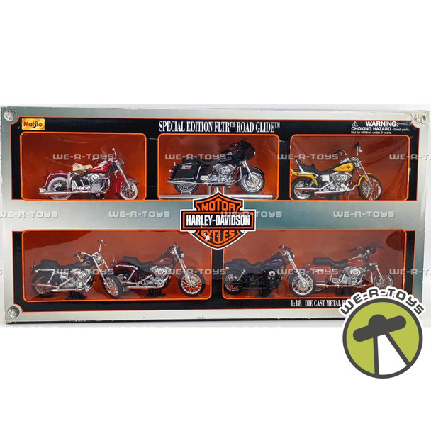 Harley-Davidson Motorcycles Special Edition FLTR Road Glide Set 1:18 Scale 2001