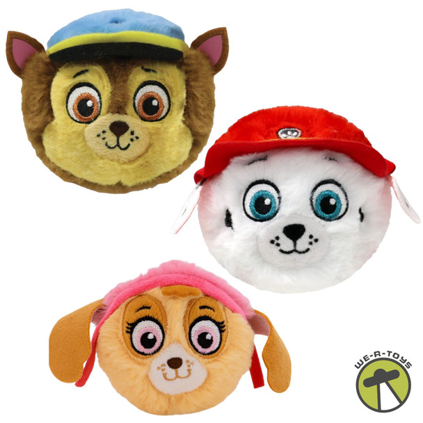 Ty Beanie Bouncers Paw Patrol Marshall Skye and Chase Lot of 3