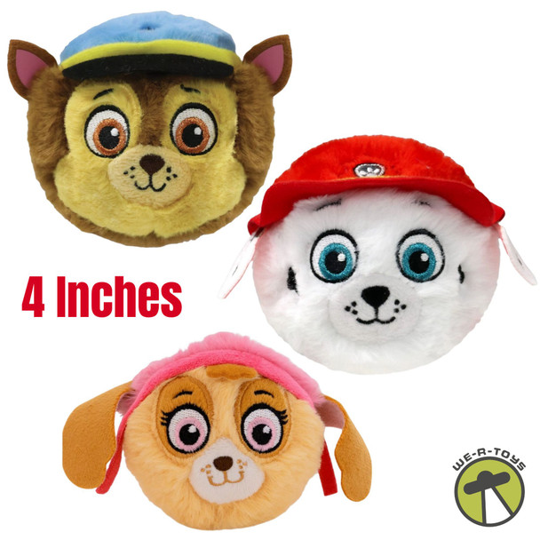 Ty Beanie Bouncers Paw Patrol Marshall Skye and Chase Lot of 3