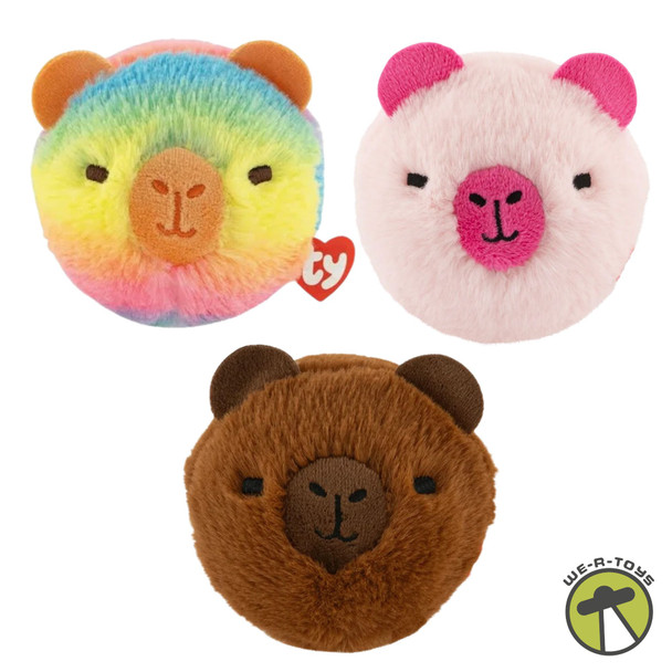 Ty Beanie Bouncer Capybara Lotus Rainy and Cedar Lot of 3