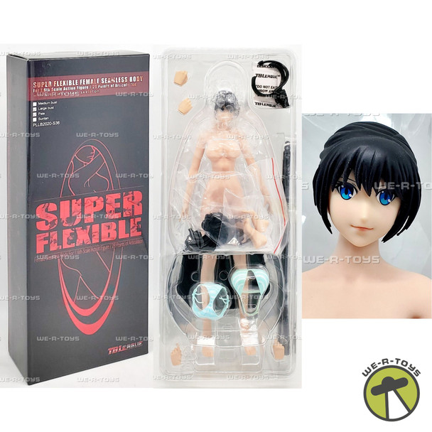 Super Flexible Female Seamless Large Bust Pale Black Hair Blue Eyes Figure