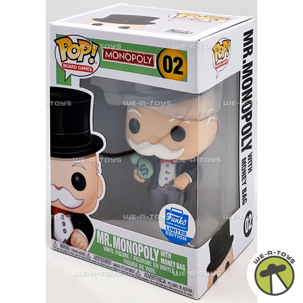 Funko POP Board Games Monopoly Mr. Monopoly Man with Money Bag 02 Vinyl Figure