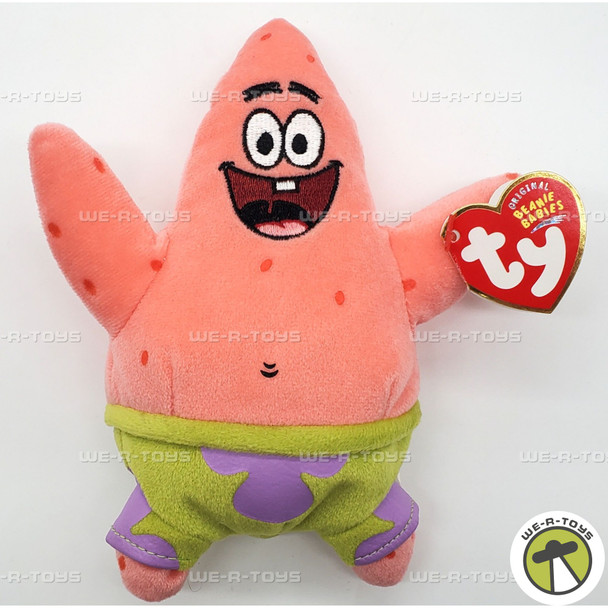 Ty Beanie Babies Patrick Star the Starfish Spongebob Squarepants Plush 2004