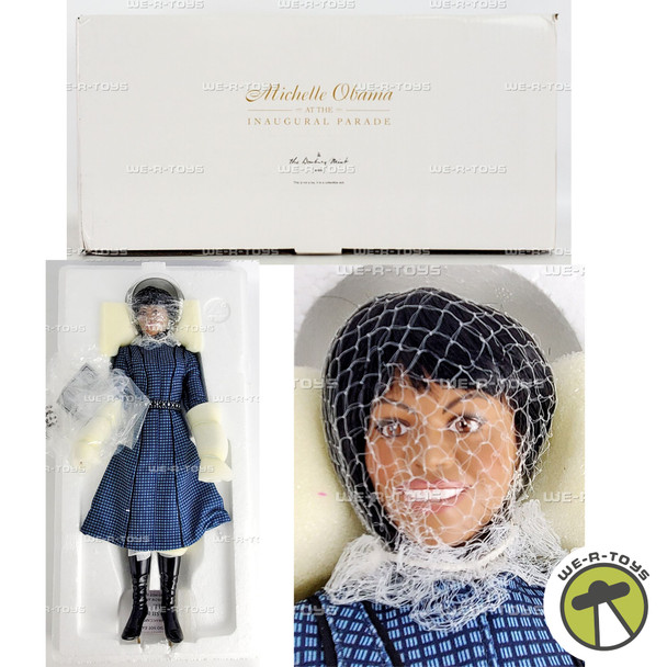 Michelle Obama at the Inaugural Parade Doll The Danbury Mint
