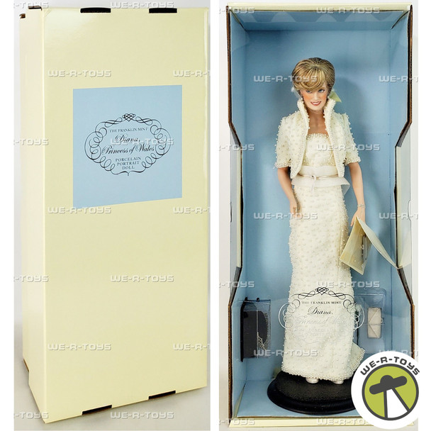 Diana Princess of Wales Porcelain Doll The Franklin Mint B11XT41