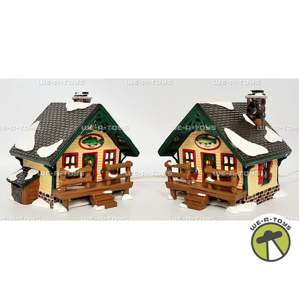 Department 56 Fisherman's Nook Cabins Set of 2 Original Snow Village 54615