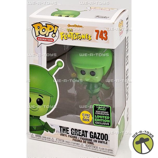 Funko POP Animation The Flintstones 743 The Great Gazoo Glow in The Dark Figure