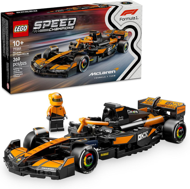LEGO Speed Champions McLaren F1 Team MCL38 Race Car Toy