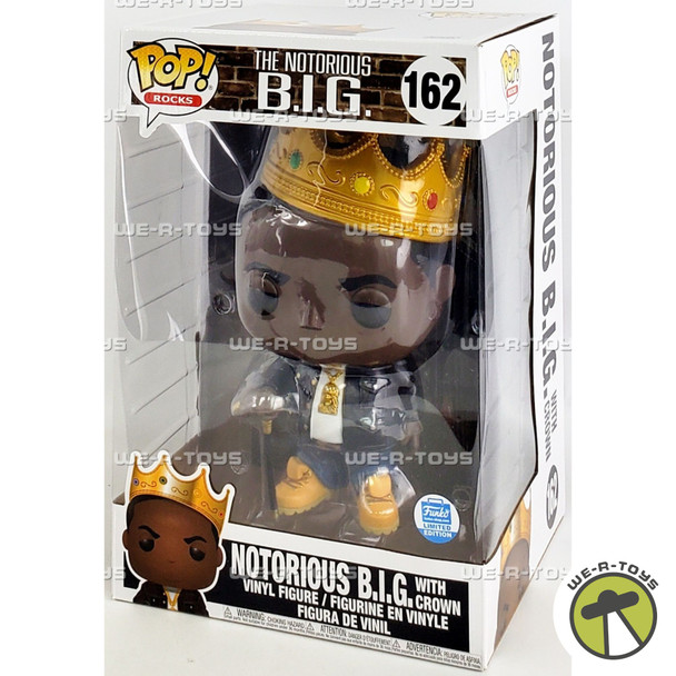 Funko POP Rocks 162 The Notorious B.I.G. with Crown 10 Inch Vinyl Figure