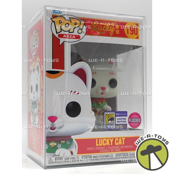 Funko POP! Asia Lucky Cat Vinyl Figure Flocked Limited Edition #190