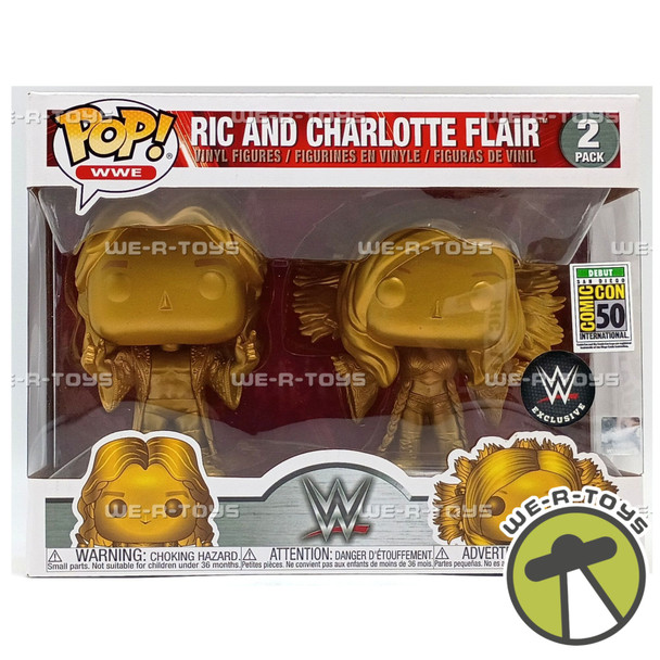 Funko POP! WWE Ric And Charlotte Flair 2 Pack of Vinyl Figures Limited Edition