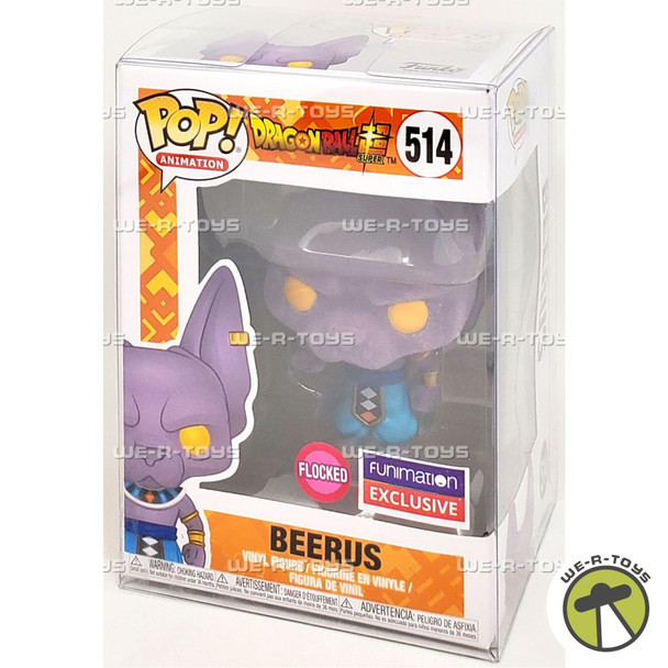 Funko POP Animation Dragon Ball Z Beerus 514 Flocked Vinyl Figure