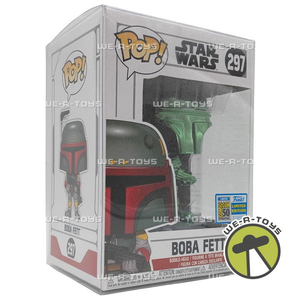 Funko Pop! Star Wars Disney Boba Fett Green Chrome #297 Limited Edition