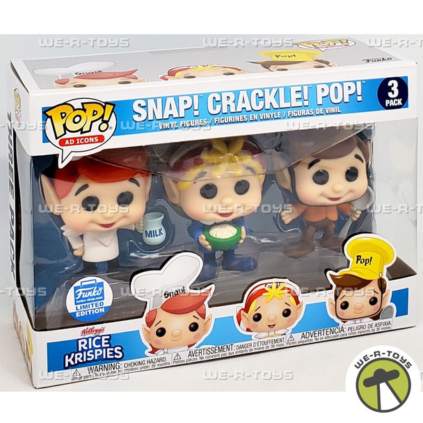 Funko POP Ad Icons Kellogg's Rice Krispies Snap! Crackle! Pop! Figure 3 Pack