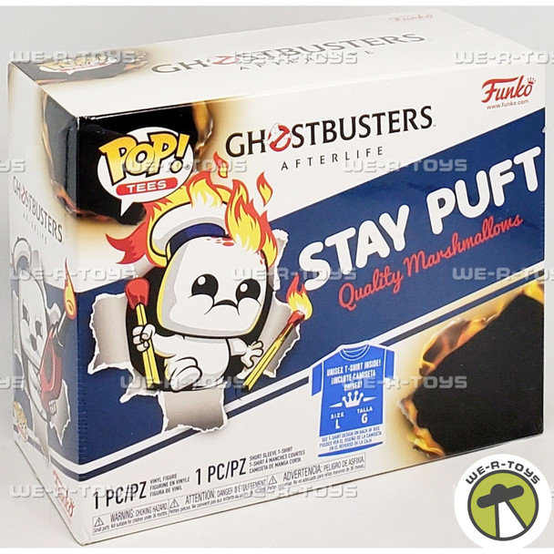 Funko POP Tees Ghostbusters Afterlife Stay Puft POP! Figure & Tee Size L