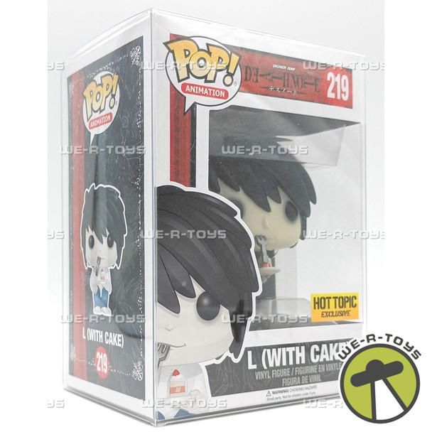 Funko Pop! Animation Death Note L With Cake Vinyl Figure 219 Hot Topic Exclusive
