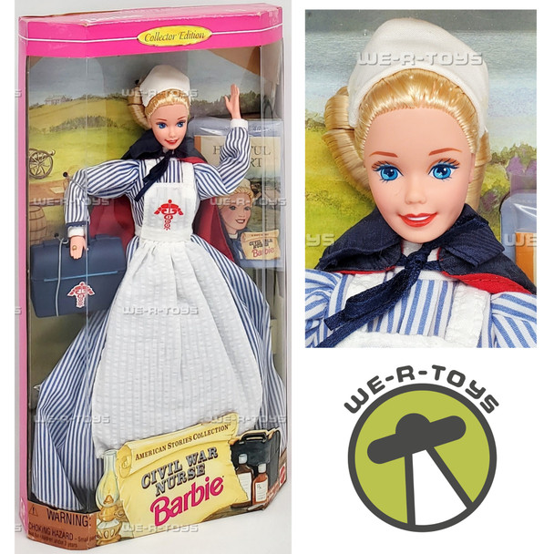 Civil War Nurse Barbie Doll American Stories Collection 1995 Mattel #14612