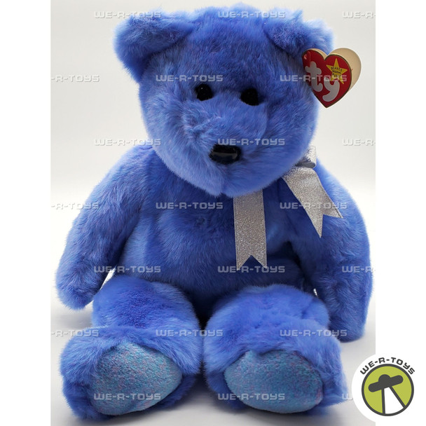 Ty Beanie Buddies Clubby II the Bear Light Blue Plush 1999