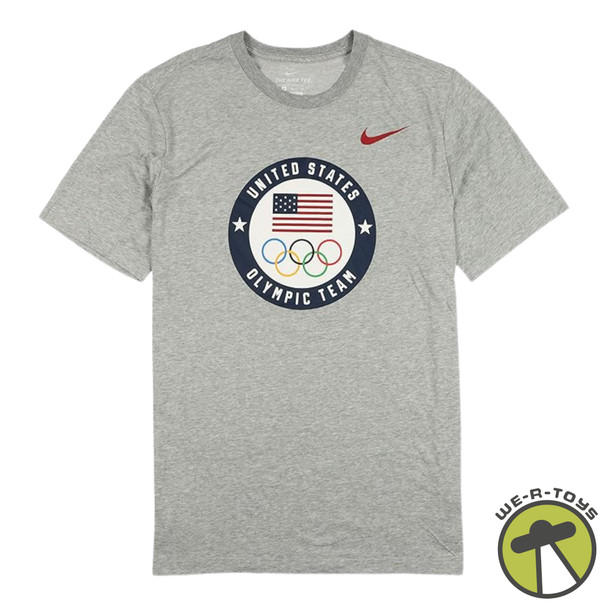 Nike Men's Team USA Tokyo Olympic Heritage T-Shirt Gray Size M