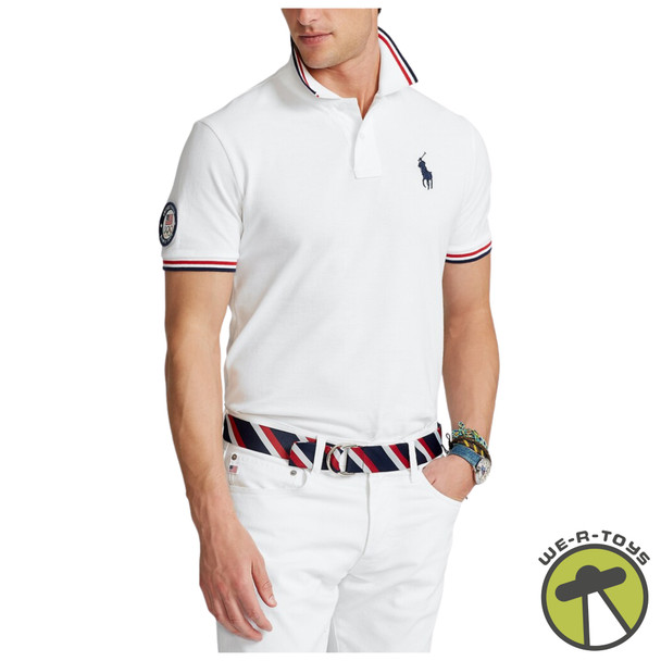 Polo Ralph Lauren Olympic 2020 Team USA Shirt White Men's XL Pony