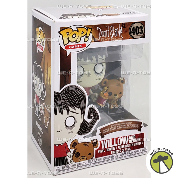 Funko POP Games Don't Starve Willow and Bernie 403 Vinyl Figures