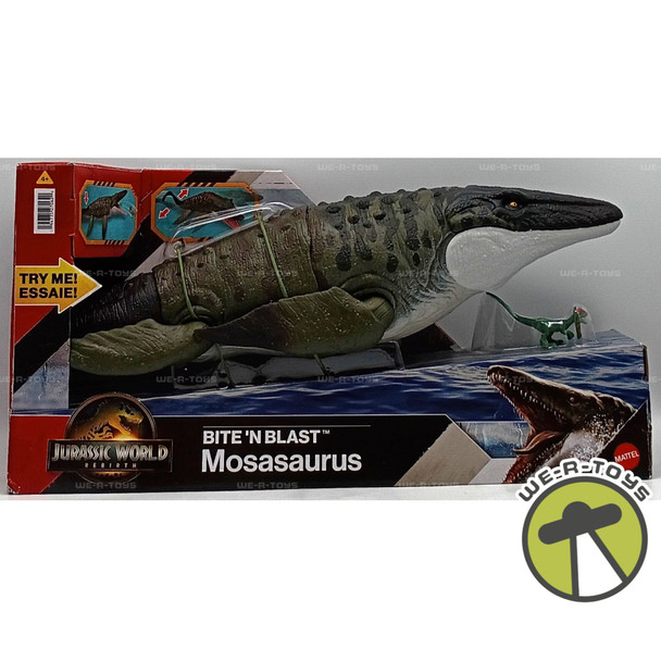 Jurassic World Rebirth Bite N Blast Mosasaurus Action Figure 2024 Mattel #27062