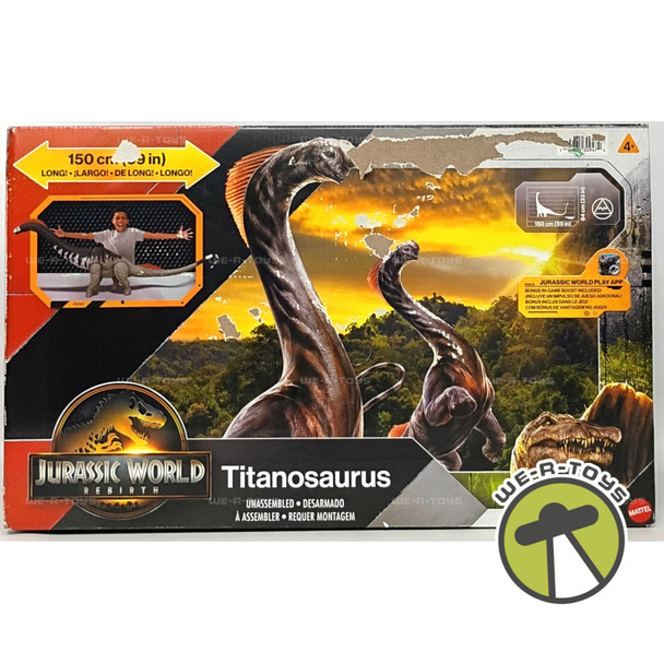 Jurassic World Rebirth Titanosaurus Dinosaur Large Action Figure Mattel 2024