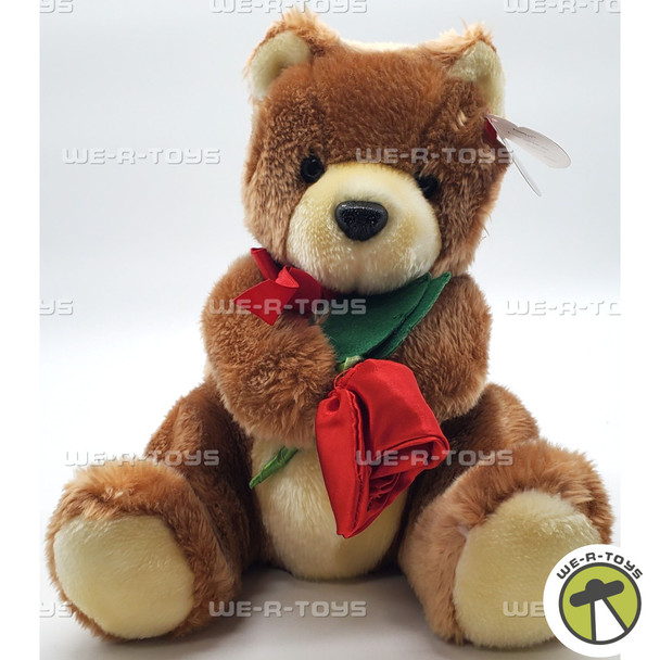 Ty Beanie Buddies Always the Bear Holding Rose Plush 2005