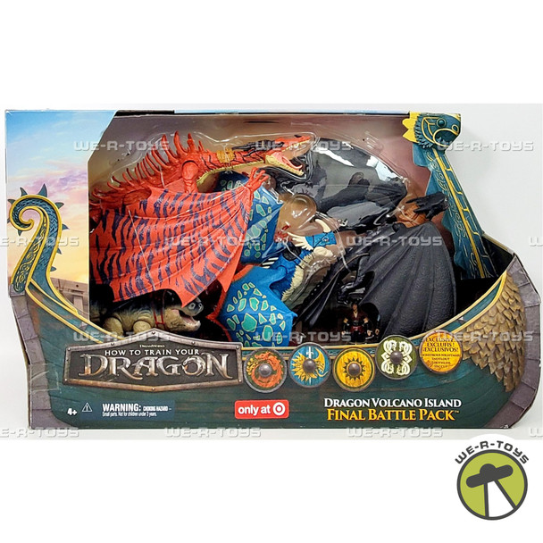 How To Train Your Dragon Volcano Island Final Battle 7 Action Figure Pack