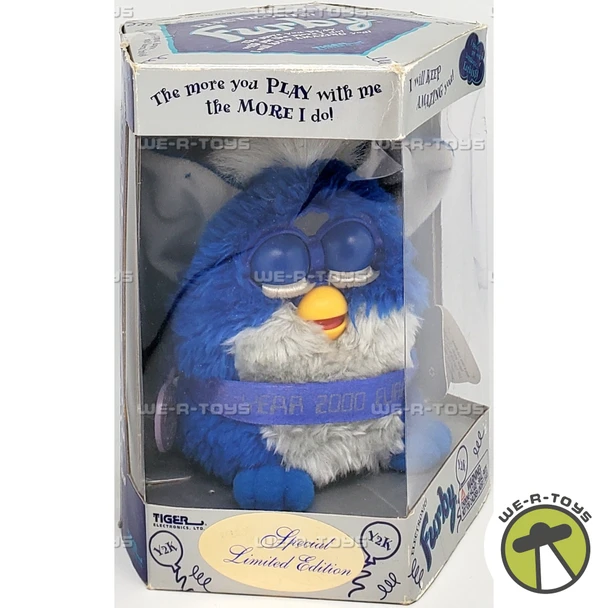 Millennium Furby Electronic Toy Y2K Gray & Blue 1999 Hasbro #70-894