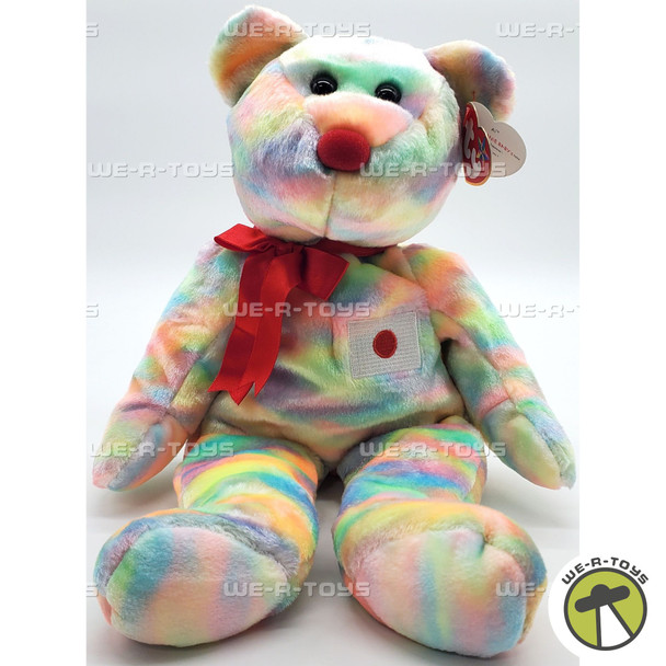 Ty Beanie Buddies Ai the Japanese Bear Tie Dye Plush 2003