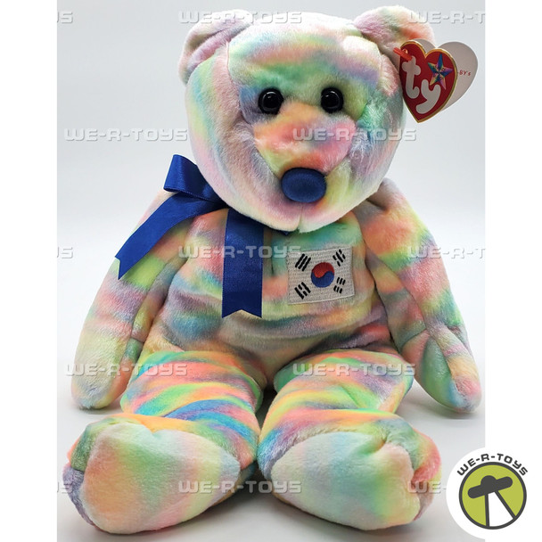 Ty Beanie Buddies Coreana the South Korean Bear Plush 2003