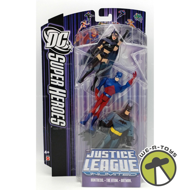 DC Super Heroes Justice League Huntress The Atom Batman Action Figures Set 2007